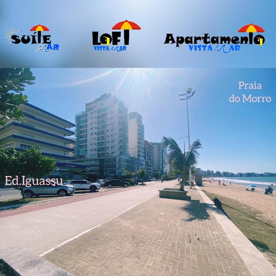 Apartamento Vista Mar 209 - 2 Quartos - Praia Do Morro - Predio Frente Mar - Varanda Com Vista Mar - Elevador - Atravessou A Avenida, Ja Esta Na Praia - Com Garagem - Internet Guarapari Kültér fotó