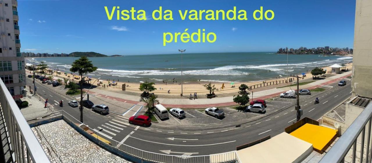 Apartamento Vista Mar 209 - 2 Quartos - Praia Do Morro - Predio Frente Mar - Varanda Com Vista Mar - Elevador - Atravessou A Avenida, Ja Esta Na Praia - Com Garagem - Internet Guarapari Kültér fotó