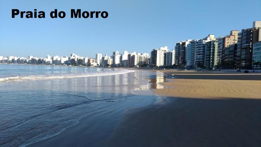 Apartamento Vista Mar 209 - 2 Quartos - Praia Do Morro - Predio Frente Mar - Varanda Com Vista Mar - Elevador - Atravessou A Avenida, Ja Esta Na Praia - Com Garagem - Internet Guarapari Kültér fotó